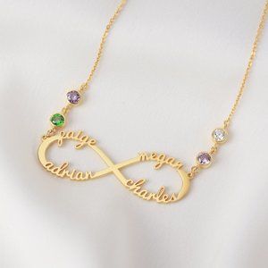 Mom Necklace Birthstone Mother Jewelry With Birthstones Mom Necklace